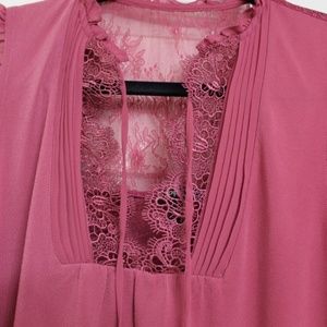 Express Lace Pink Top